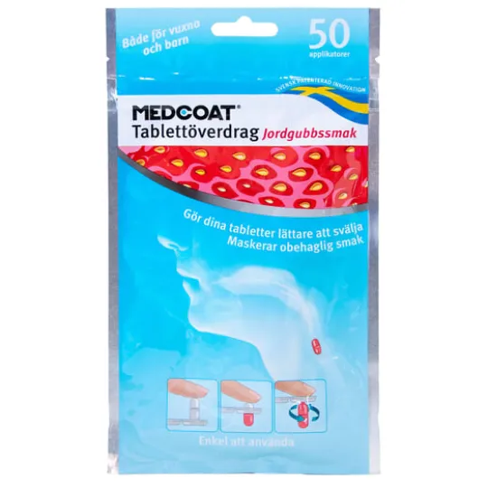 Medcoat Tablettöverdrag Jordgubb 50 st
