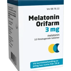 Melatonin Orifarm Filmdragerad tablett 3 mg 10 st