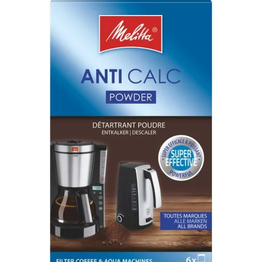 Melitta Anti Calc Kaffebryggare Pulver 6x20 g
