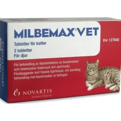Milbemax Vet. Katt Filmdragerad Tablett 2 styck