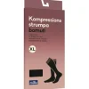 Millu Kompressionsstrumpa Bomull Klass 1 Svart XL