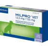 Milpro Vet 12,5 mg/125 mg Filmdragerade Tabletter för Hundar 4 st