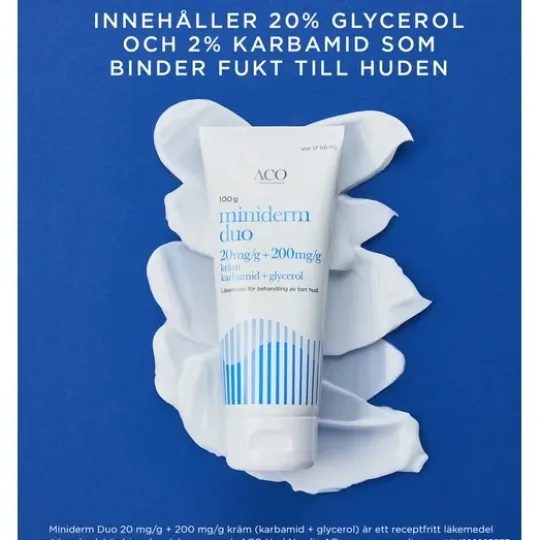 Miniderm Duo Kräm 2% Karbamid 20% Glycerol 100 g