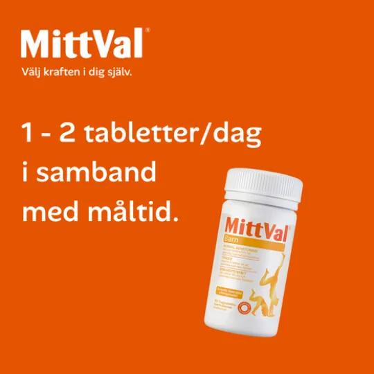 MittVal Barn 100 tuggtabletter