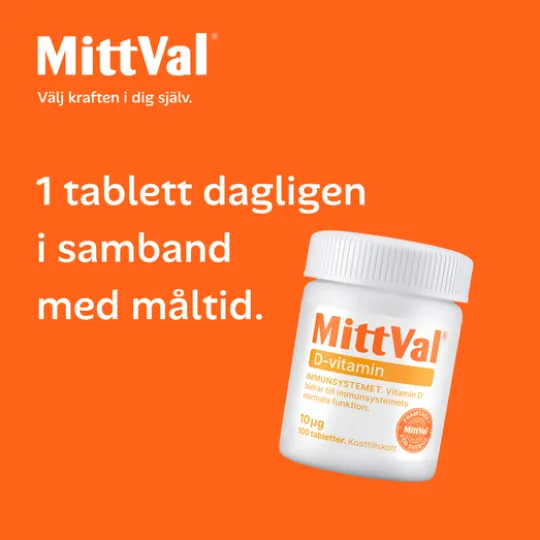 MittVal D-vitamin 100 tabletter