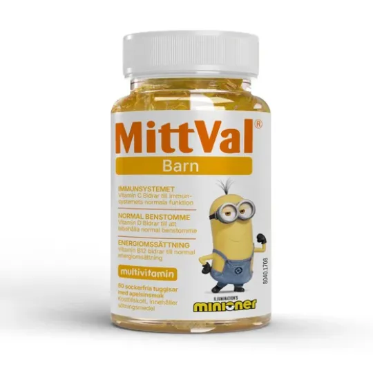 MittVal Vitaminions Multivitamin Barn 60 tuggtabletter