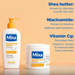 Mixa Niacinamide Bright Moisturizing Anti-Dark Spot Cream för mycket torr & matt hud 400 ml