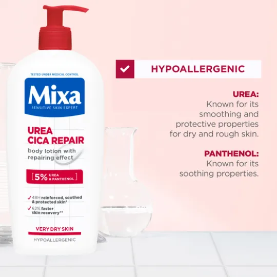 Mixa Urea Cica Repair Body Lotion för mycket känslig hud 250 ml