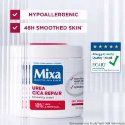 Mixa Urea Cica Repair Renewing Cream för torr, grov och sträv hud 400 ml