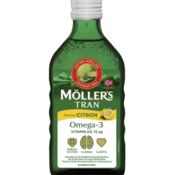Möllers Tran Omega-3 +D3 Citron 250 ml