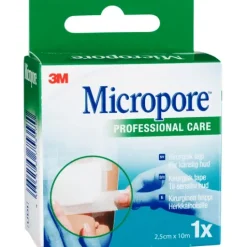 3M Micropore Tejp Refill 2,5 cm x 10 m