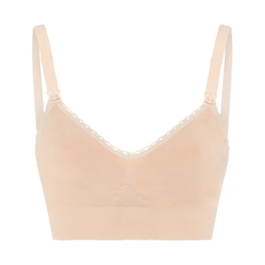 momkind Amningsbh utan bygel Sand L/XL