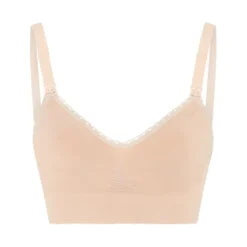 momkind Amningsbh utan bygel Sand S/M E-G