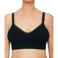 momkind Amningsbh utan bygel Svart M/L