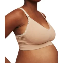 momkind Amningsbh utan bygel Sand S/M A-D