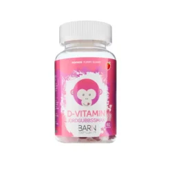 Monkids D-Vitamin Barn Jordgubb 60 tuggtabletter