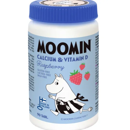 Moomin Kalcium & Vitamin D Hallon 90 tabletter