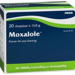 Moxalole, pulver till oral lösning i dospåse 20 st