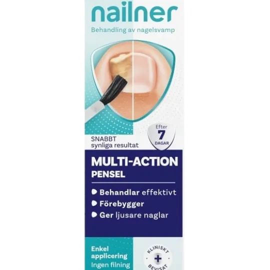 Nailner Nagelsvampsbehandling Pensel 2-i-1