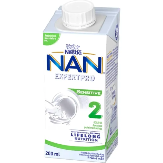 NAN 2 EXPERTPRO Sensitive drickfärdig 2 200 ml