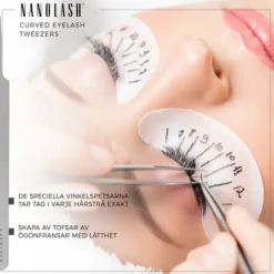 Nanolash Eyelash Tweezer Curved