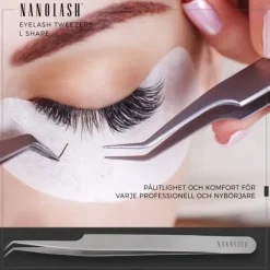 Nanolash Eyelash Tweezer L shape