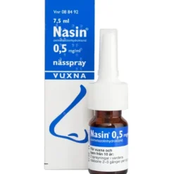 Nasin Nässpray lösning 0,5 mg/ml 7,5 ml