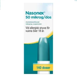 Nasonex, nässpray, suspension 50 mikrogram/dos 140 doser