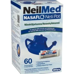NeilMed NasaFlo Nässköljarkanna med 60 saltpåsar