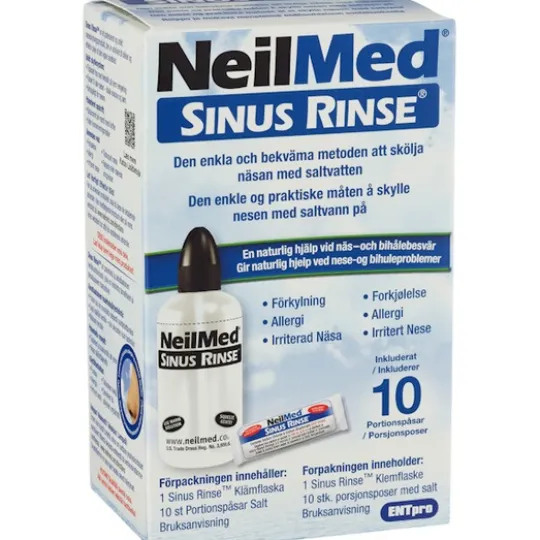 NeilMed Sinus Rinse Nässköljare med 10 saltpåsar