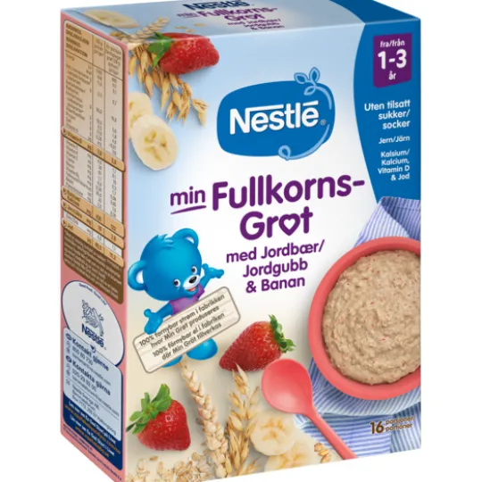 Nestlé Min Fullkornsgröt Jordgubb/Banan 450 g