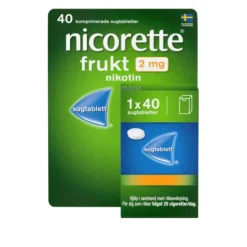 Nicorette Frukt Komprimerad Sugtablett 2 mg 40 st