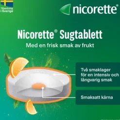 Nicorette Frukt Komprimerad Sugtablett 2 mg 40 st