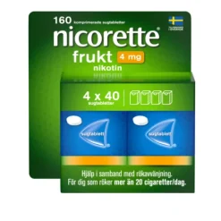 Nicorette Frukt Komprimerad Sugtablett 4 mg 160 st