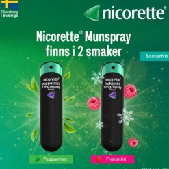 Nicorette Fruktmint, munhålespray, lösning 1 mg/spray 150 st