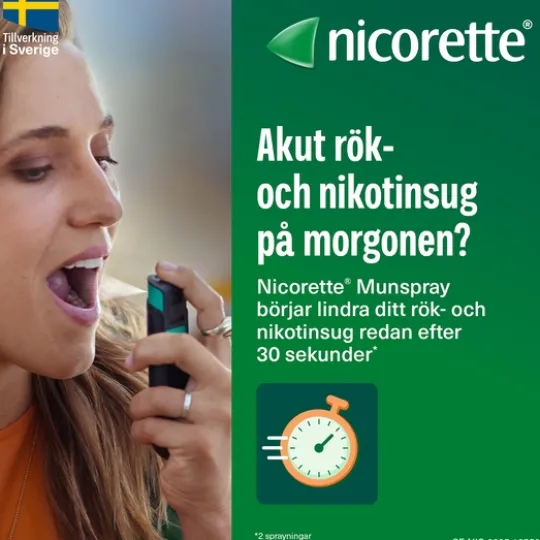 Nicorette Fruktmint munhålespray 1 mg/spray 2 x 150 st