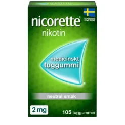 Nicorette, medicinskt tuggummi 2 mg 105 st