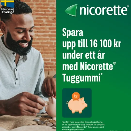 Nicorette, medicinskt tuggummi 2 mg 105 st