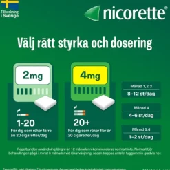 Nicorette, medicinskt tuggummi 4 mg 210 st