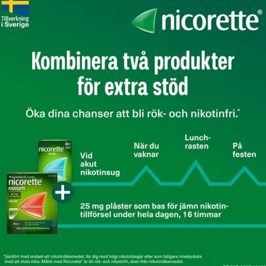 Nicorette Mentolmint, medicinskt tuggummi 4 mg 210 st