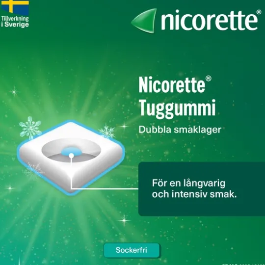 Nicorette Mentolmint, medicinskt tuggummi 4 mg 210 st