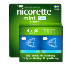 Nicorette Mint Komprimerad Sugtablett 2 mg 160 st