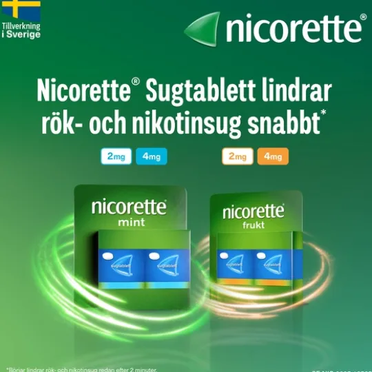 Nicorette Mint Komprimerad Sugtablett 2 mg 160 st