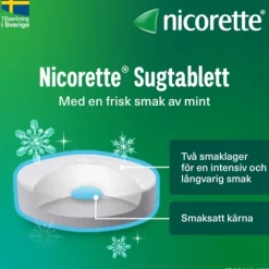 Nicorette Mint Komprimerad Sugtablett 4 mg 160 st