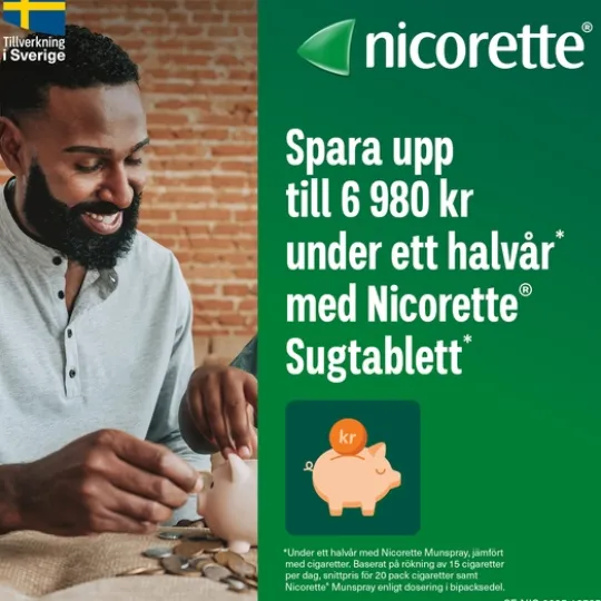 Nicorette Mint Komprimerad Sugtablett 2 mg 40 st