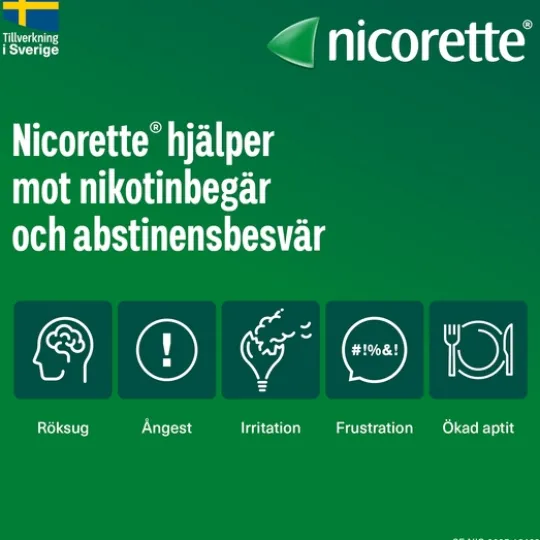 Nicorette Pepparmint, medicinskt tuggummi 4 mg 210 st