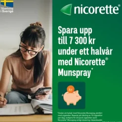 Nicorette Pepparmint, munhålespray, lösning 1 mg/spray 2 x 150 doser