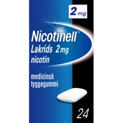 Nicotinell Lakrits medicinskt tuggummi 2 mg 24 st