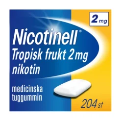 Nicotinell Tropisk frukt medicinskt tuggummi 2 mg 204 st