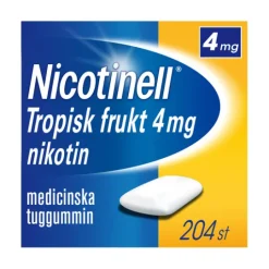Nicotinell Tropisk frukt medicinskt tuggummi 4 mg 204 st